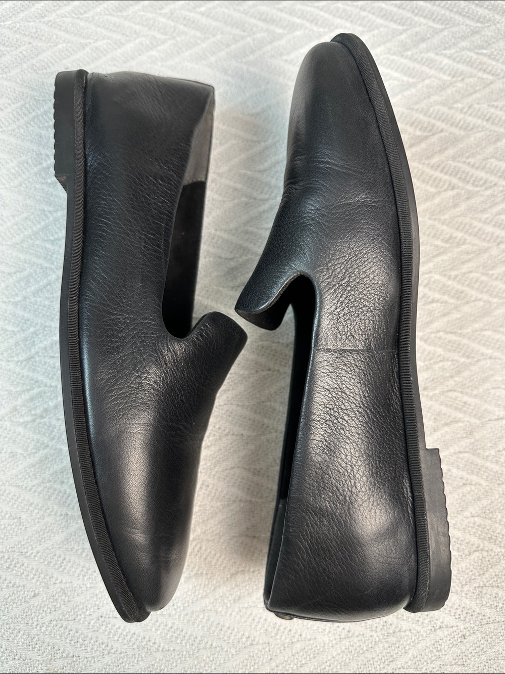 Vionic Black Leather Slip-On Loafers for Men - Picture 8 of 11